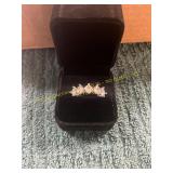 Unverified Size 8.5 , 2.5ct Diamond + Gold Ring