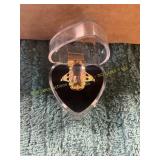 Unverified Size 9 Pink 3ct Sapphire + Gold Ring