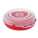 3ct Homz 24" Dia Holiday Wreath Organizer Red