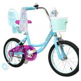 WEIZE Kids Bike 14-16" Girls w/ Basket, Bell