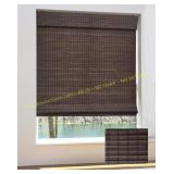 UNISHADES Bamboo Roman Shades, Espresso 46.5x48"