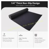 Fitvids Non Slip Yoga Mat with Knee Pad Black