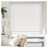 LazBlinds Cordless Mini Blinds 1" White 30x36