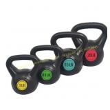 BalanceFrom Kettlebell Set 5/10/15/20 lb
