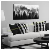 2ct A.I. Art MDHKVPM Foggy Forest Wall Art - 20x40