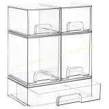 Vtopmart Stackable Storage Drawers, Set of 5