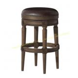 Maven Lane Pullman Backless Bar Stool, Walnut