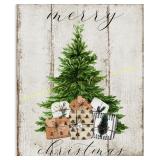 Stupell Rustic Christmas Tree, 16x20 Canvas 3 coun
