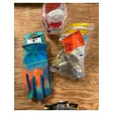 Kids Sz L gloves,slip joint nut & coupling