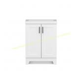 Brindle 24.5"W x 16.25"D Vanity, White Top