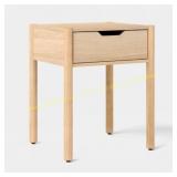 Scandi Side Table with Drawer, Natural