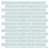 4ct Blue Vinyl Sea Glass Peel & Stick Tiles