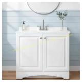 Glacier Bay 37in Bath Vanity with Marble Top