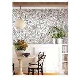 5ct WallPops May Bloom Grey Wallpaper