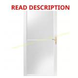 2000 Series left handed White Full View Storm Door