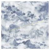 2ct Nara Indigo Toile Strippable Wallpaper