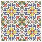 2ct Multi-Color Vinyl Tile Peel-Stick Backsplash