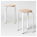 Room essentials Plywood Stacking Stool White