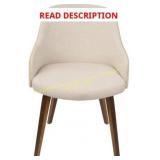 2ct Mid Century Dining Chair Set damaged and missi