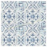 2ct Sonoma Blue Spanish Tile Wallpaper Roll