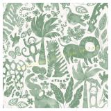 3ct NuWallpaper 30.75-sq ft Green Birds Wallpaper