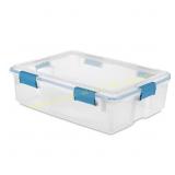 3ct Sterilite 37 qt Clear Latch Box 7 in. H