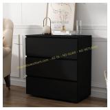 Room essentials 3-Drawer Dresser, Wooden Chest, Bl