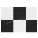 5ct FloorPops Peel & Stick Tile, Black/White