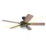 Honeywell Bontera 52-in Matte Black Ceiling Fan