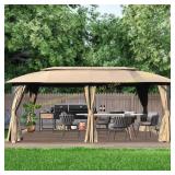 Sandgo 20x10 Steel Gazebo with Net