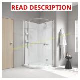 !MISSING 1 BOX!GlacierBay Glamour 36x76 Shower Kit