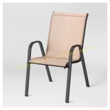 Sling Stacking Chair Tan/Black - Room Ess.