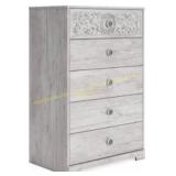 Paxberry Whitewash 5 Drawer Chest