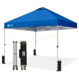 CROWN SHADES 10x10 Pop Up Canopy Tent, Blue
