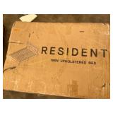 Resident twin upholstered bed