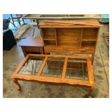 2 ct. shelves, coffee table