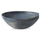Meadie Blue Round Terra Cotta Decorative Bowl