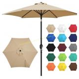 Yaheetech 9FT Patio Umbrella with Tilt, Tan