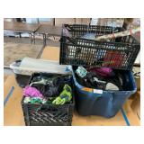Clothing, books, household