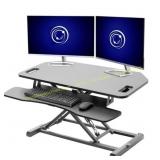 VIVO Height Adjustable Corner Monitor Riser