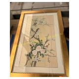 Wall art ?Vintage Chinese Watercolor on Silk?