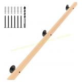 5 ft Wood Handrails for Indoor Stairs bar only