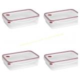 Sterilite Ultra Seal 16-Cup See-Through 4-Pack