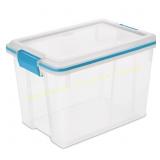 Sterilite 20 qt Clear Latch Box 16.125 D