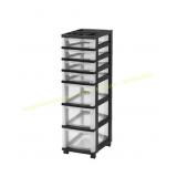 IRIS 7-Drawer Rolling Cart, Organizer Top