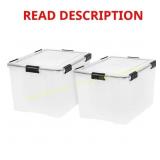 IRIS 74 Qt Storage Box w/ Gasket Lid 2 Pack