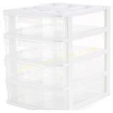 Gracious Living 4-Tier Drawer Organizer, White
