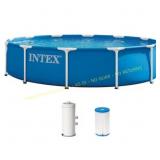 Intex Metal Frame Pool & Pump 12x30" 530 GPH
