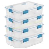 Sterilite 37 Qt Gasket Storage Box, 4-Pack