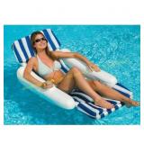 SunChaser Padded Pool Floating Lounge Chair